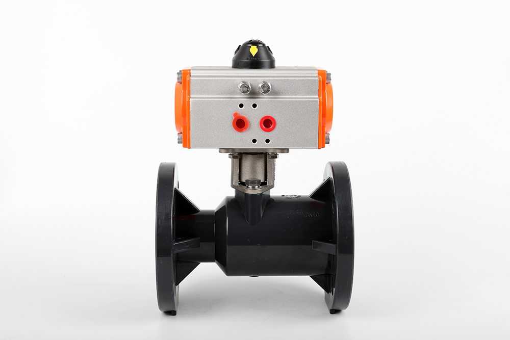 邗江气动法兰一体球阀